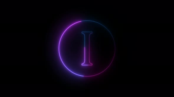 Blue Pink Neon I Text Intro Animation alt
