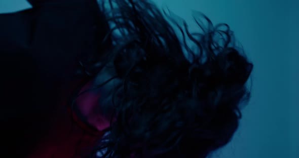 Disco Dancer Party Fun Woman Energetic Movements alt