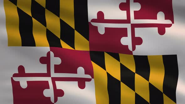 Maryland State Flag Background 4K alt