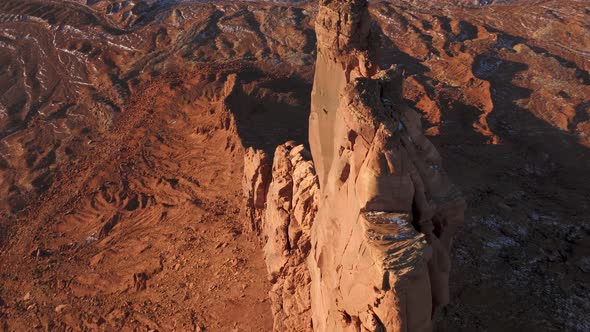 Aerial Extreme Sport Mountain Climbing in Scenic Wilderness Cinematic Background alt