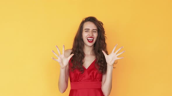 Excited Woman Meme Expression Successful Joy alt