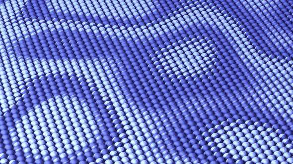 Blue Waving Spheres Loop alt