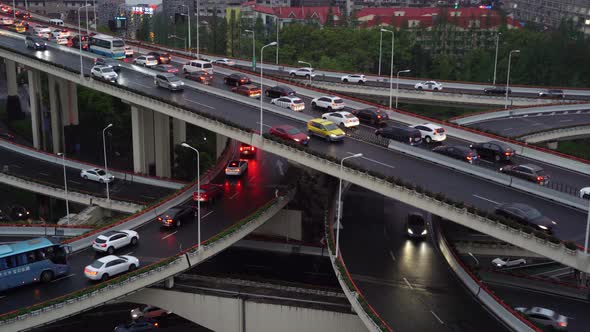 Shanghai Downtown skyline by Huangpu River, China. Financial district and business centers alt