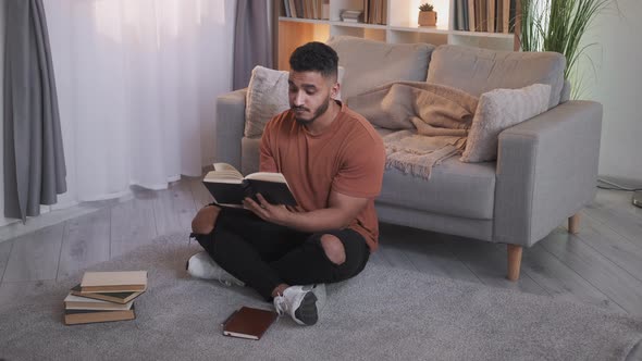 Book Lover Home Reading Intelligent Guy Literature alt