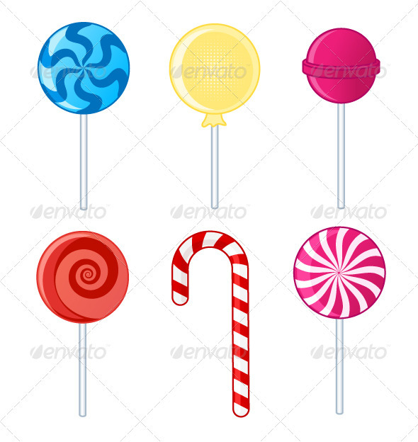 Lollipops - Objects Vectors