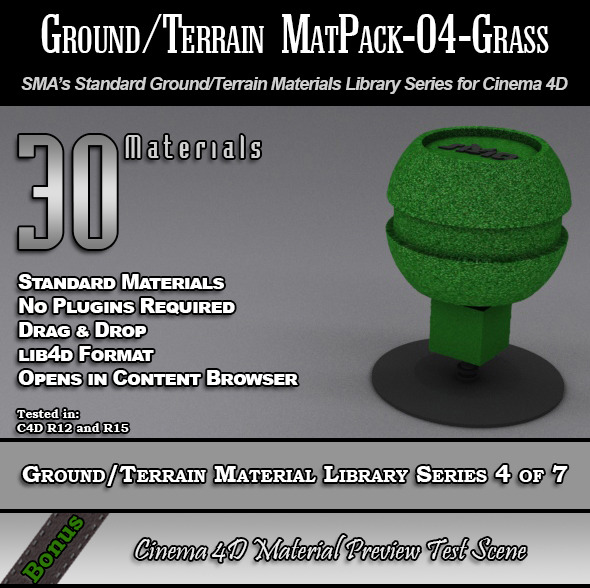 Standard GroundTerrain MatPack-04-Grass - 3Docean 7979792