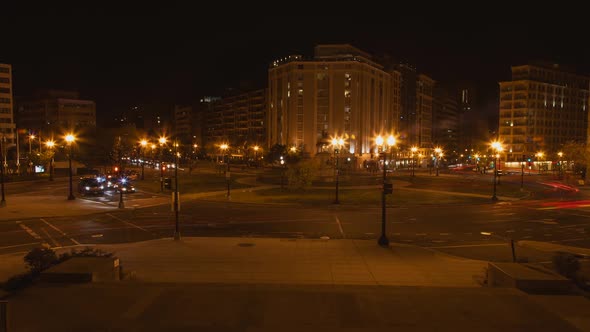 Washington DC Circle at Night