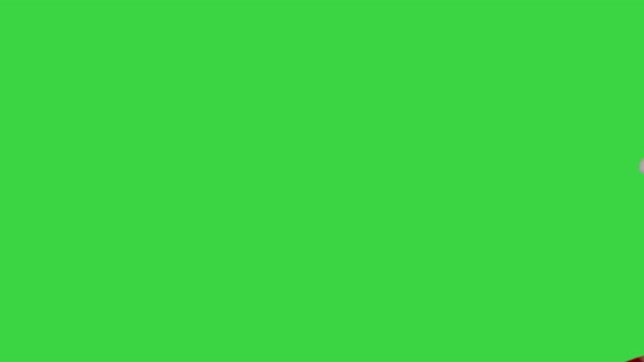 Football Player in a Sports Uniform Running on a Green Screen Chroma Key alt