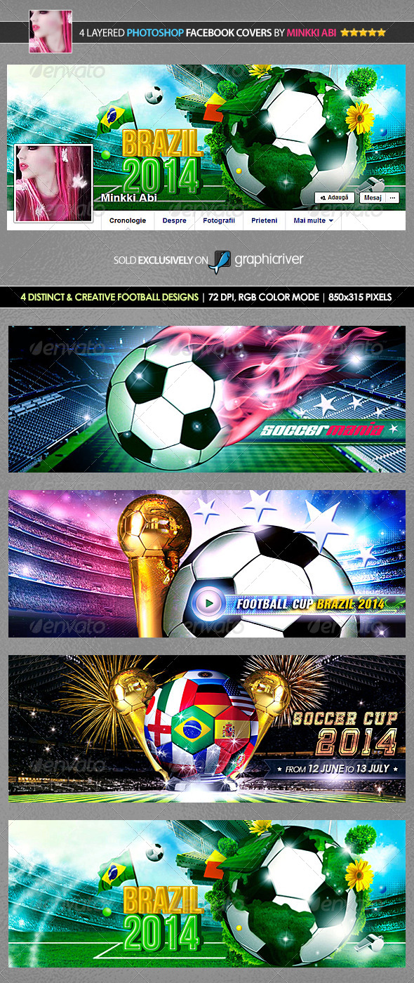 4 Football Facebook Covers - Facebook Timeline Covers Social Media
