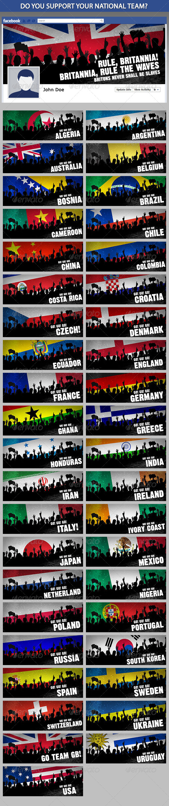 Brazil Soccer Football Cup Facebook Cover