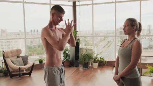 Breathing Exercises While Standing On Nails alt