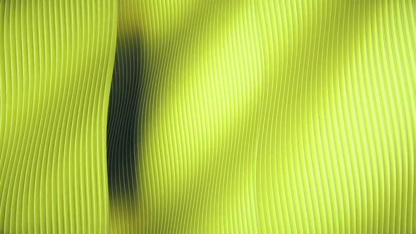 Abstract Green Wavy Lines Pattern