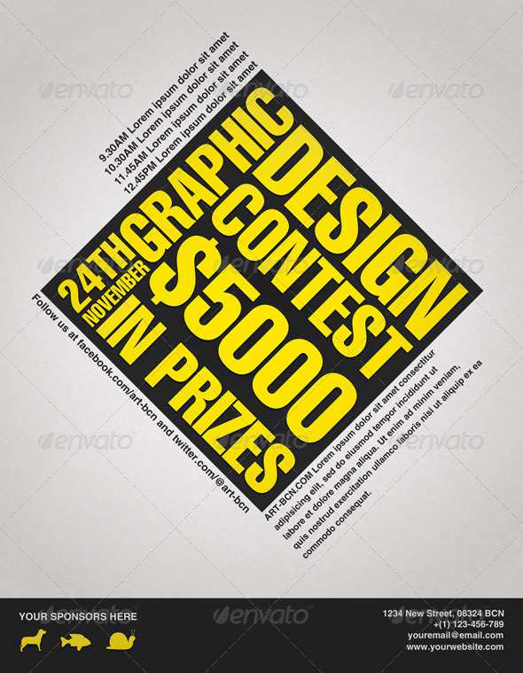 Graphic Design Contest Flyer - Miscellaneous Events