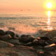 Waves On The Rocks During Sunset - VideoHive Item for Sale
