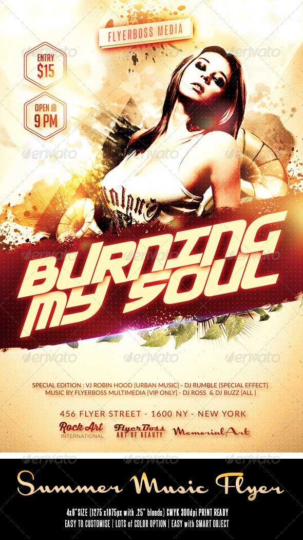Summer Music Flyer - Events Flyers
