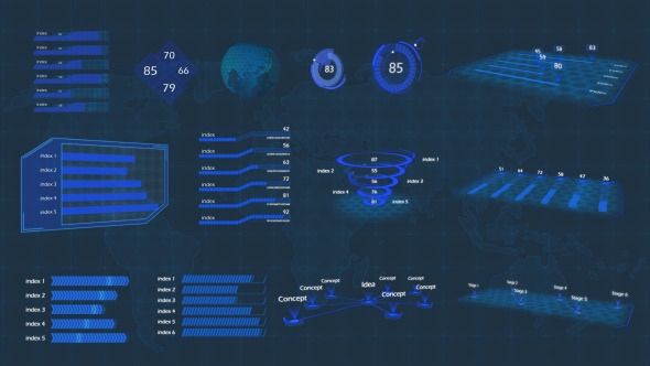 Futuristic Infographic - VideoHive 7992243