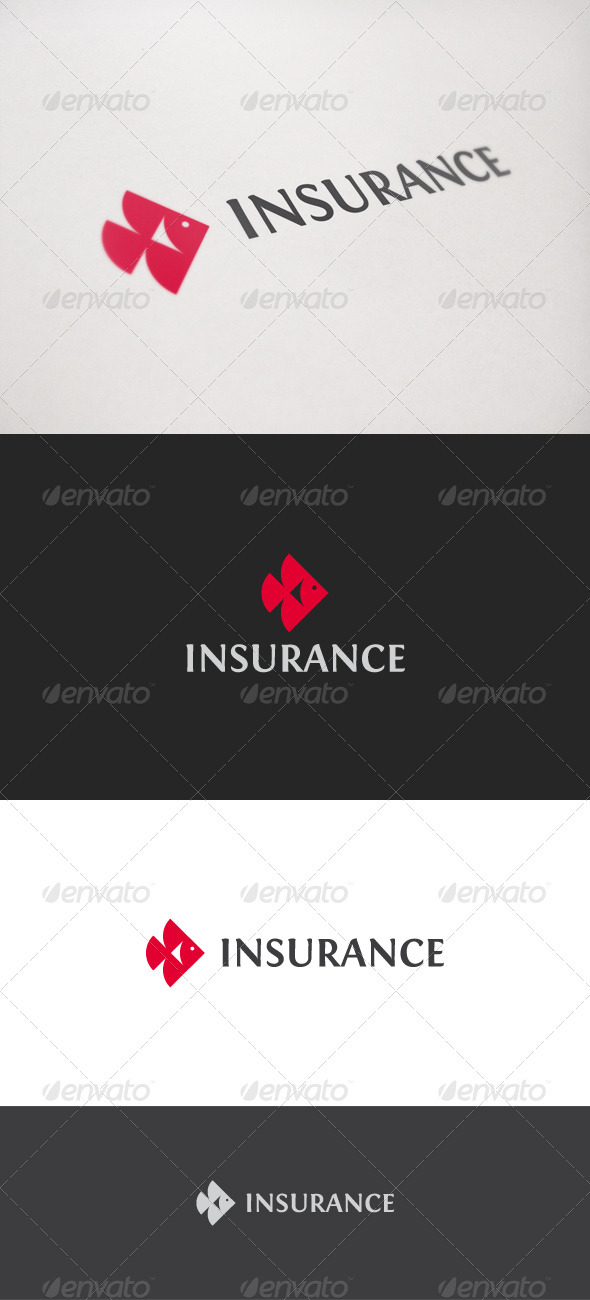 Insurance Fish - Animals Logo Templates