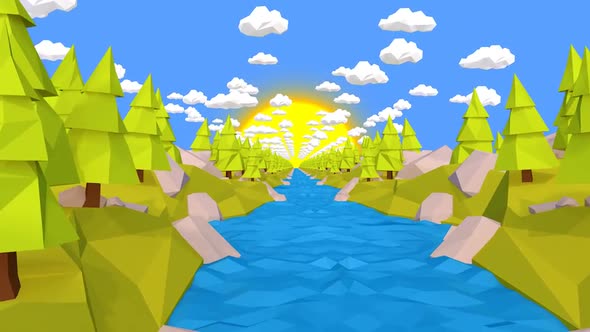 Low Poly River