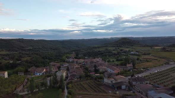 Spanish Village Buera Aerial View alt