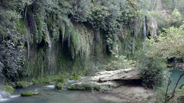 Drone Video of a Waterfall in the Rainforest alt