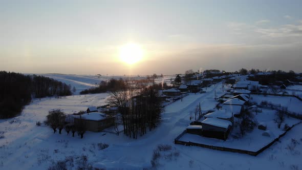 3 Russian Village On A Winter Morning