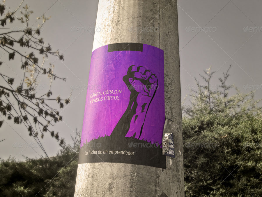 Download Utility Pole Flyer and Poster Mock-Up Vol.2 by Alejandro ...