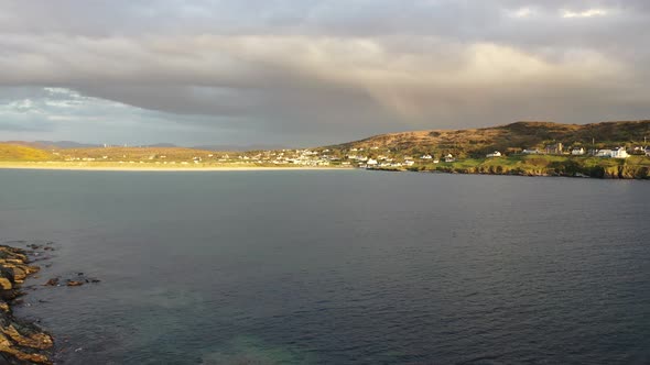 Flying From Inishkeel Island By Portnoo Towards Narin in County Donegal Ireland alt