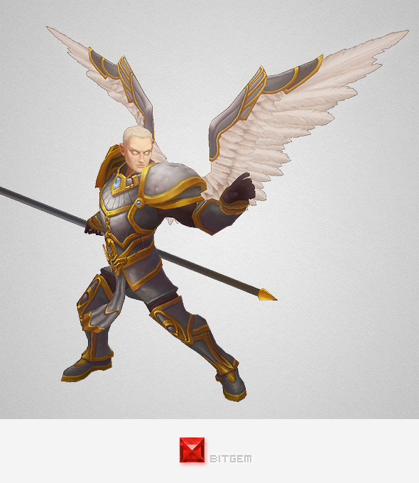 Low Poly Angel - 3Docean 7999598