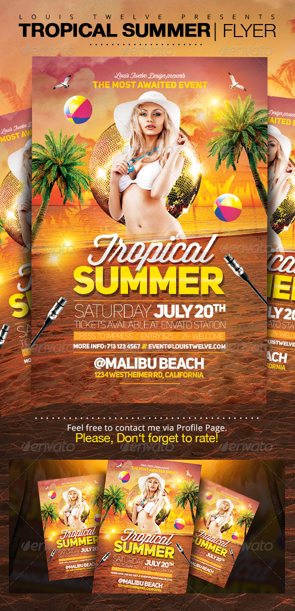 tropical flyer graphics designs templates from graphicriver page 6