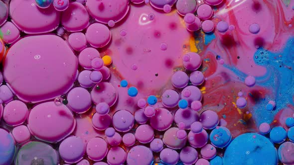 Colorful Blue Pink Bubbles Surface Wallpaper Themes Background Multicolor Space Universe Concept alt
