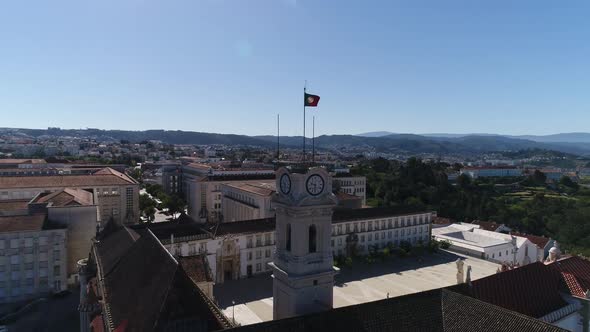 Coimbra University and iconic Coimbra cityscape, Portugal alt