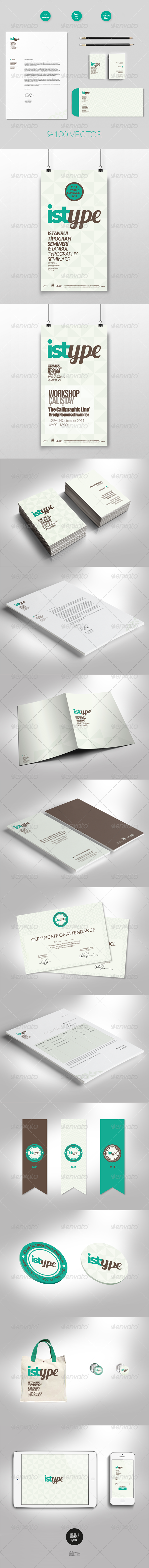 Typographic Corporate Identity - Stationery Print Templates