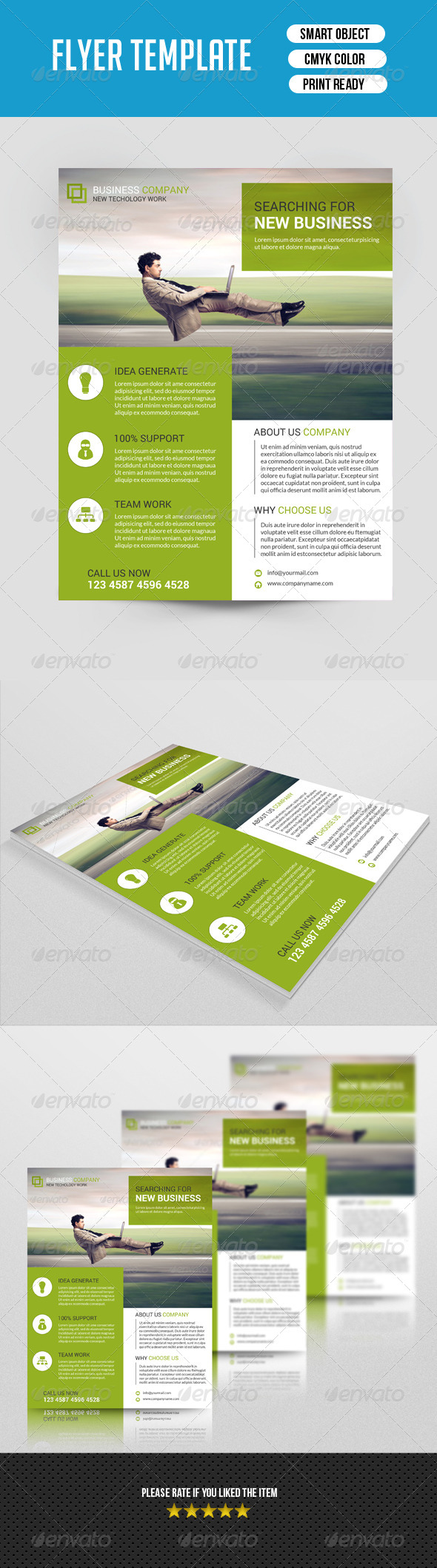 Business Flyer Template-V50 - Corporate Flyers
