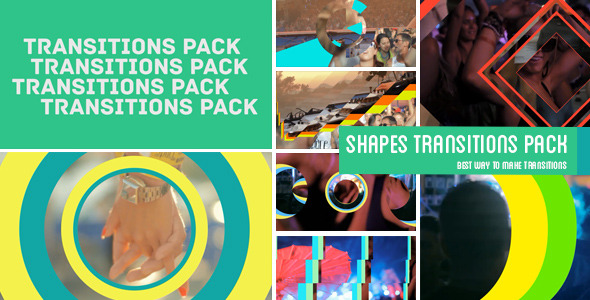 Colorful Shapes Transitions - VideoHive 8012333
