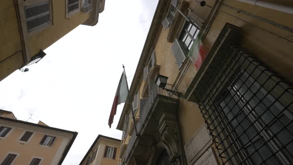Dante Alighieri Society building facade in Rome