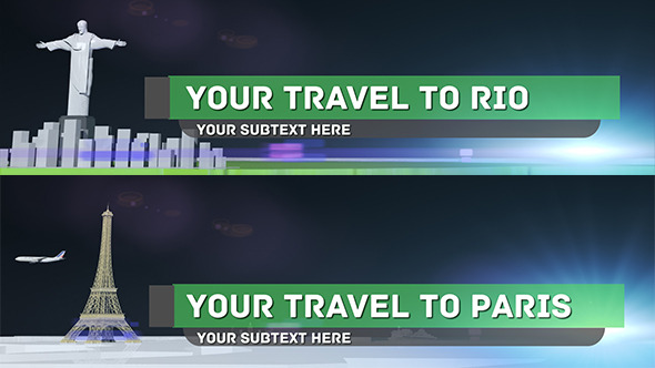 Travel and Soccer Lower Thirds