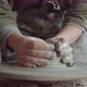 Young Woman Enjoying Wheel Throwing in Pottery Workshop - VideoHive Item for Sale