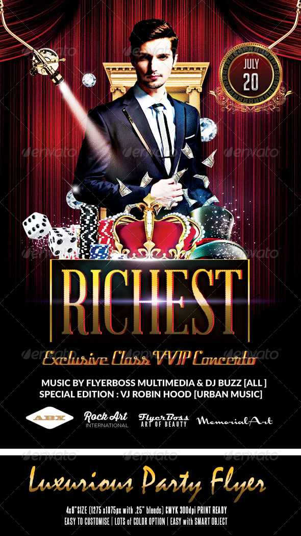 Luxurious Party Flyer 2 - Print Templates
