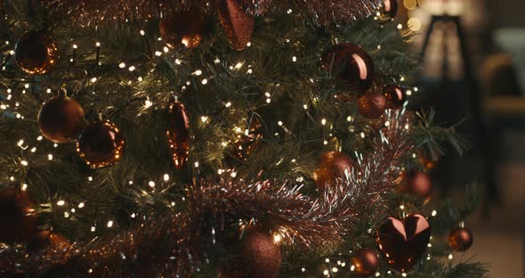 Happy decorative Christmas tree