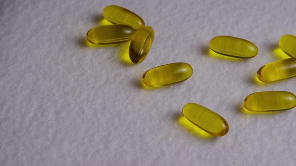 Rotating stock footage shot of vitamins and pills - VITAMINS 0063 alt