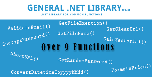 General .NET Library - CodeCanyon 7384367