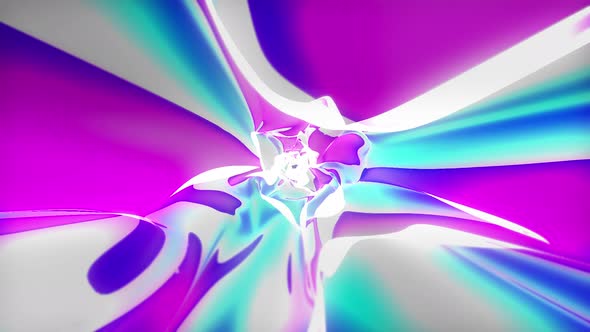 Abstract Organic Tunnel vj Loop. Warp tunnel wormhole moving in hyperspace, 4k Satisfying Shining