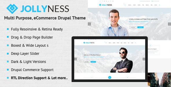 Jollyness - Multi Purpose, eCommerce Drupal Theme - Drupal CMS Themes