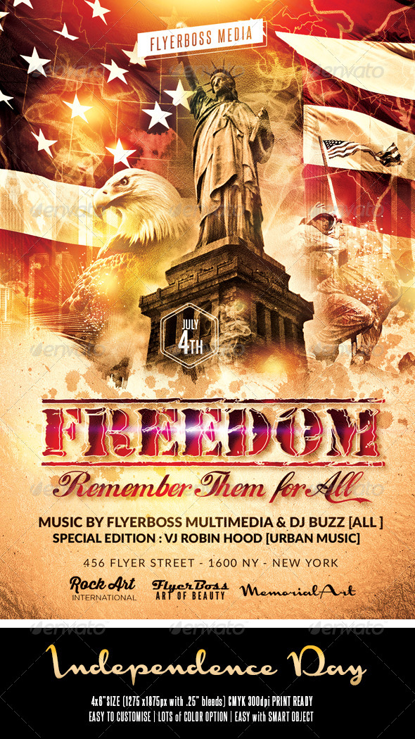 Independence Day Flyer 2 - Events Flyers