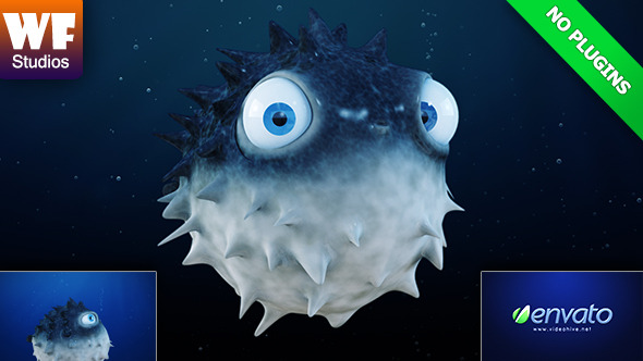 Funny Logo Reveal - 3D Pufferfish