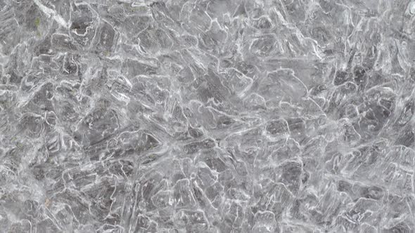Closeup Ice Texture with Many Cracks Slow Motion Natural Natural Background alt