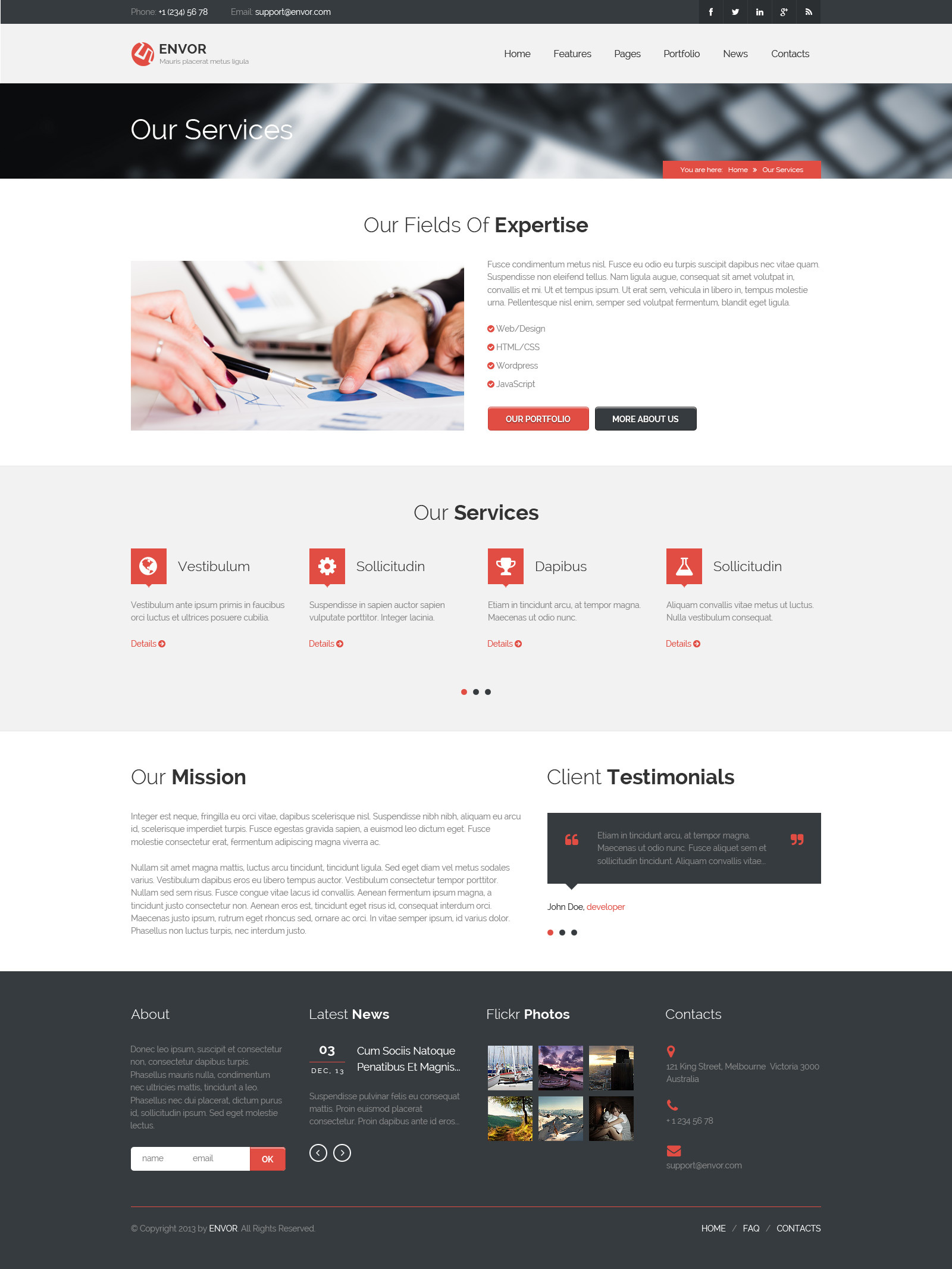 Envor Fully Multipurpose Template by RivaThemes | ThemeForest