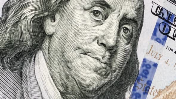 100 Dollar Banknote Looped Video alt