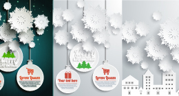Backgrounds with Snowflakes