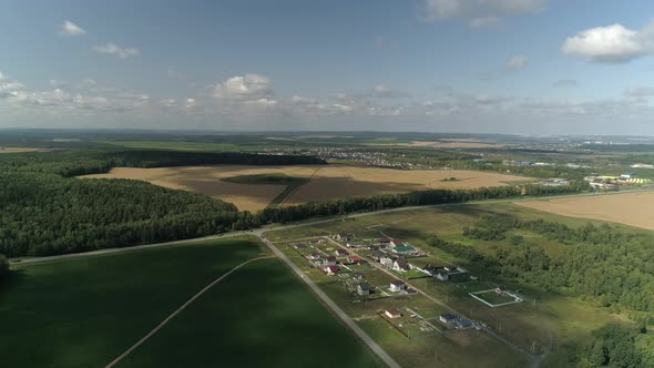 Small village among the fields of meadows and forests 06 alt